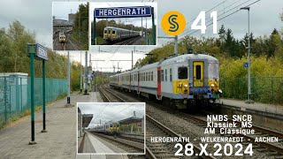 NMBS SNCBKlassiek MS AM Classique 648660Hergenrath Welkenraedt Aachen  28X2024 S41 [upl. by Ahern466]