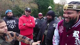 CAPTAIN TAZARYACH VS PUERTO RICAN CHRISTIAN WASHINGTON SQUARE PARK IS JOSEPH THE FATHER OF JESUS P1 [upl. by Gerty734]