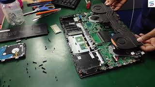 How to Repair Laptop Keyboard LCD  ASUS ROG GL503GE [upl. by Annoyi298]