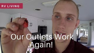 RV Renovation  Fixing Broken Outlets in an RV Motorhome [upl. by Asserac]