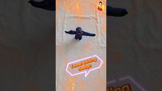 Towel folding design Bird how to make towel folding animals Rajib towel art tutorial easy towel art [upl. by Tybald779]