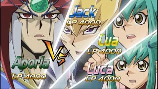 yugioh 5ds jack leo and luna vs aporia [upl. by Nehgam]