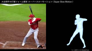 大谷翔平の打撃フォーム解析 スローモーション 【横から】 [upl. by Tien]