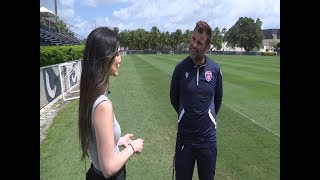 Catching up with Miami FC Coach Antonio Nocerino [upl. by Hyacinthe]