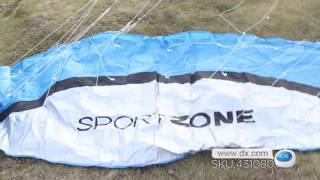 Outdoor Sports 25m Soft Kite Dual Line Stunt Parafoil Kite Kit  Blue [upl. by Annawot]