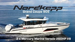 NordKapp Boats  Gran Coupé 905  2 x Mercury Verado 250HP V8 [upl. by Gore]