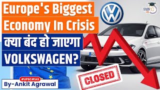 Recession in Germany  Volkswagen Plans to Close at Least 3 Plants  Know all about it [upl. by Liederman777]