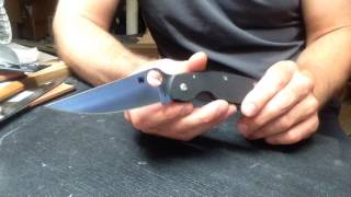 Spyderco Military in 52100  review and sharpening [upl. by Notffilc]