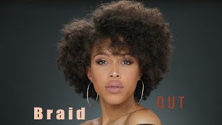 How to Braid Out on Short Hair [upl. by Constantine]