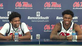 PRESSER  Daeshun Ruffin amp Luis Rodriguez  Ole Miss defeats Kansas State 67  56 12922 [upl. by Egiap187]