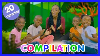 🌴🐒 Compilation de comptine africaine pour enfants avec paroles  Les amis de Boubi [upl. by Suired]