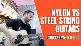 Nylon String Vs Steel String Guitars [upl. by Sudnac]