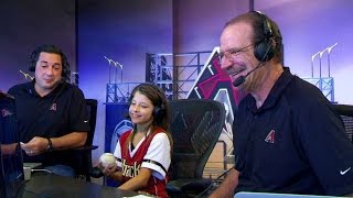 CHCARI Kidcaster joins Dbacks booth [upl. by Magna19]