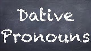 Dative Pronouns  German 2 WS Explanation  Deutsch lernen [upl. by Michel]