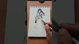 Akiko yosano stickman drawing speeedrawing art stickmanart drawing sketch anime [upl. by Stefanac]