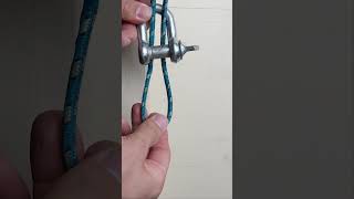 Super Trick So befestigen Sie einen Ring Schäkel einfach an einem Seil lifehack knot tips seil [upl. by Drandell363]