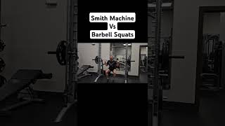 Smith Machine vs Barbell Squats [upl. by Atsirk705]