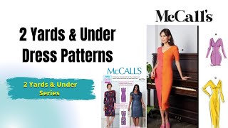 2 Yards and Under Sewing Dress Patterns [upl. by Nyladnar]