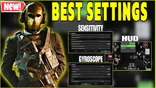 WARZONE MOBILE BEST SETTINGS amp SENSITIVITY 2024 [upl. by Nnaxor553]