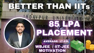 Jadavpur University 2024 Placements  WBJEE  IITJEE Motivation [upl. by Revell]