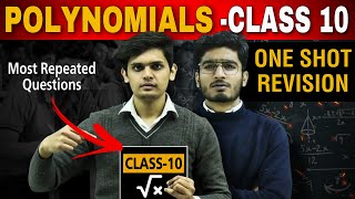 Polynomial  One shot Revison⚡ Most repeated PYQ Class 10 Boards [upl. by Ahsenroc]