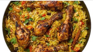 Perfect Basmati rice chicken biryani in cooker [upl. by Kristian]