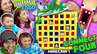 FGTEEV MINECRAFT CONNECT 4 FAMILY GAME NIGHT CHALLENGE LOSERS EAT WEIRD FOOD COMBINATIONS WAGER [upl. by Spiros2]