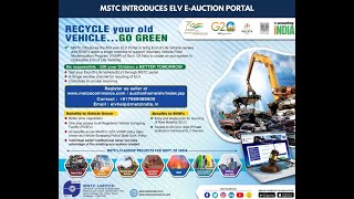 Register to recycle your old vehicle at MSTCs ELV portal [upl. by Swirsky]