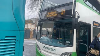 Nice Sound Stephensons of Essex Rochford Route 24 Ride on EX63 UZW  606 [upl. by Chan]