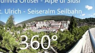 Funivia Mont Seuc 360° Seilbahn  Val Gardena  Gröden  OrtiseiAlpe di Siusi Seiseralm [upl. by Eniaral556]