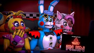 Glamrock Toys reacts to quotFNaF Security Breach RUIN Trailerquot Reupload [upl. by Koller55]