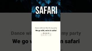 SAFARI  SERENA song lyrics edits 💖shorts fypシ safari serena music cover remix song [upl. by Desimone]