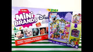 Unboxing Mini Brands Disney Store amp Polly Pocket Advent Calendars [upl. by Bohun]