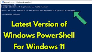 How to install latest version of powershell in Windows 11  Upgrade Powershell to 720 [upl. by Buehler]