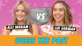 Alli Ingram vs Lisi German  Guess The Post [upl. by Johnston]