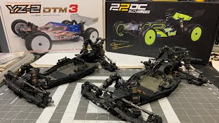 YOKOMO YZ2 DTM3 vs TLR 22 50 DC ELITE 2WD Race Buggy Comparison  Netcruzer RC [upl. by Croix]