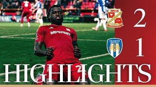 Match Highlights Swindon Town vs Colchester United [upl. by Valenta]