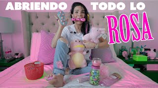 ABRIENDO TODAS LAS COMPRAS ROSAS  AnaNANA TOYS [upl. by Ymmas]