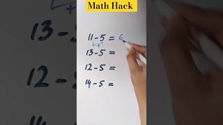 Easy Math Hack for Specific Subtraction Sums shorts mathsshorts math mathschallenge mathstricks [upl. by Rotberg476]