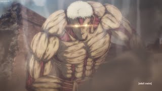 Reiner’s Epic Transformation English Dub 60FPS  Attack on Titan Final Season [upl. by Imoen]