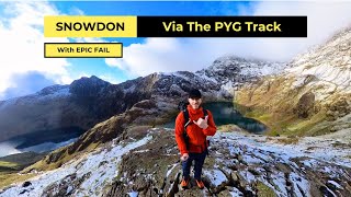 Snowdon via PYG Track  Solo Winter walk [upl. by Nagar]