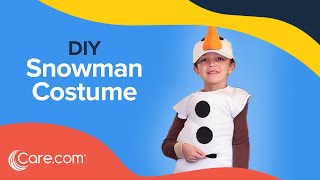 How to Make a Snowman Costume  Easy DIY Halloween  Carecom [upl. by Sitto]