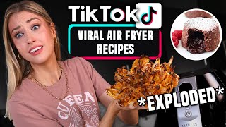 I Tried Making VIRAL AIR FRYER RECIPES I Found on TIK TOK [upl. by Ainotahs]