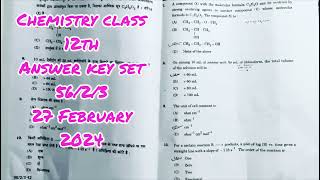 Chemistry set 5623 answers key 2024 class12th chemistry answerkey boardexam cbse exam [upl. by Ellekram]