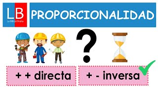 Diferencia entre PROPORCIONALIDAD directa e inversa ✔👍 [upl. by Nylrahs]