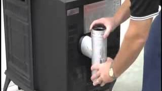 Installing A Pellet Vent Pro Stove Adapter [upl. by Mortensen]