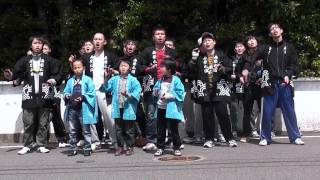 平成24年 阿万亀岡八幡神社春祭り宵宮 稲田南 だんじり唄 梅川忠兵衛 [upl. by Norrahc]