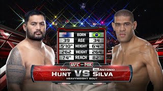 Mark Hunt vs Antonio quotBigfootquot Silva Full Fight Full HD [upl. by Dirraj568]