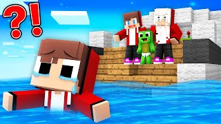 Maizen FAMILY KICKED Poor BABY JJ off the SHIP in Minecraft  Parody StoryJJ and Mikey TV [upl. by Ahsiela]