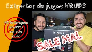 Extractor de jugos KRUPS  SALE MAL [upl. by Doralynn]